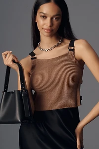 Ribbed Sweater Utility Tank Top