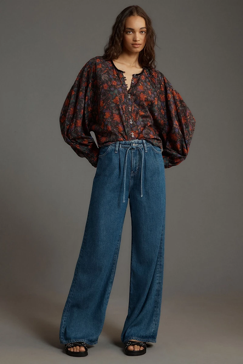 Pilcro The Sidney Batwing Blouse: Button Loop Edition