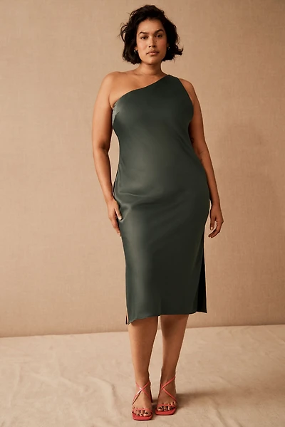 BHLDN Audrie Satin Midi Dress