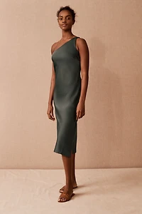 BHLDN Audrie Satin Midi Dress