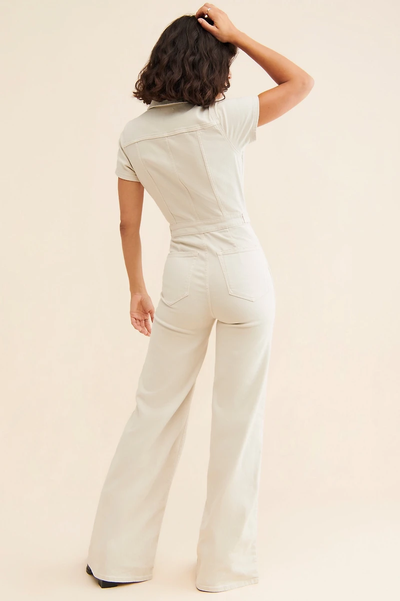 Good American Fit For Success Wide Leg Coveralls