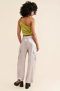 Sequin Cargo Pants