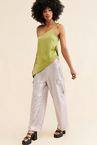 Sequin Cargo Pants