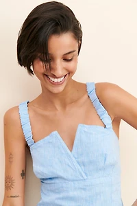 Linen Corset Top