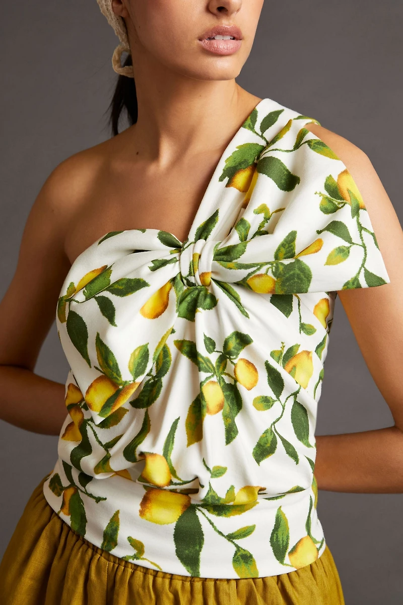 Current Air Lemon Bow Tank Top