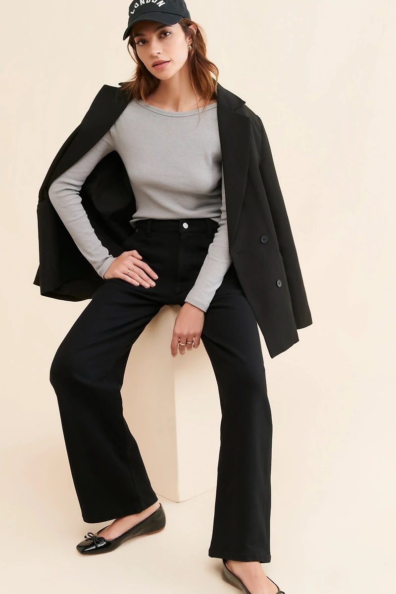 DL1961 Hepburn Wide Leg Knit Pants