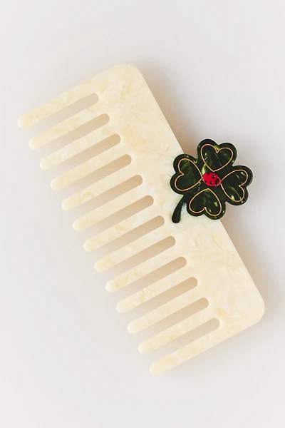 Solar Eclipse Handpainted Wide Tooth Comb