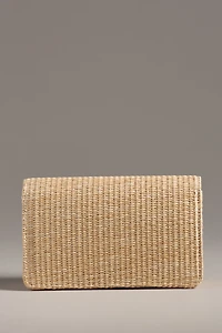 Lisi Lerch Ruby Foldover Straw Clutch