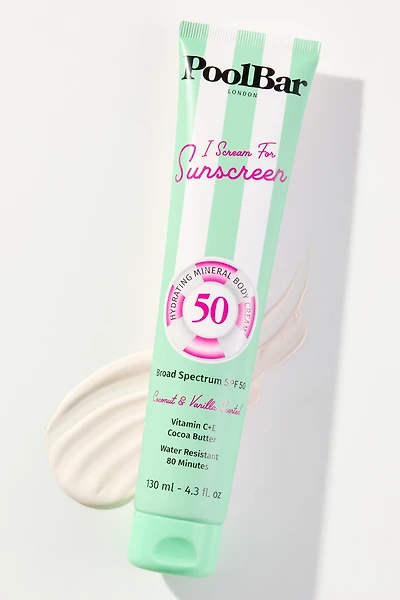 PoolBar London SPF Hydrating Mineral Body Sunscreen Cream