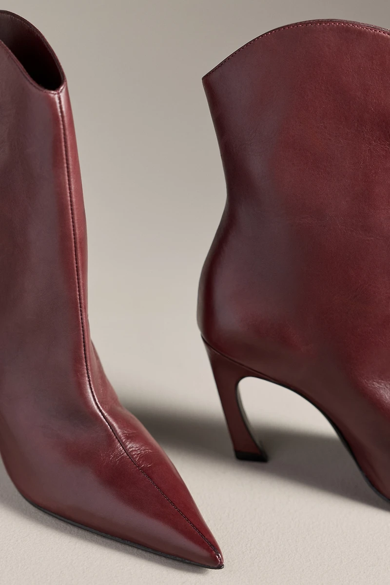 Schutz Maryann Curve Pointed-Toe Booties