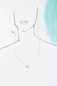 Shashi Bezel Solitaire Moissanite Necklace