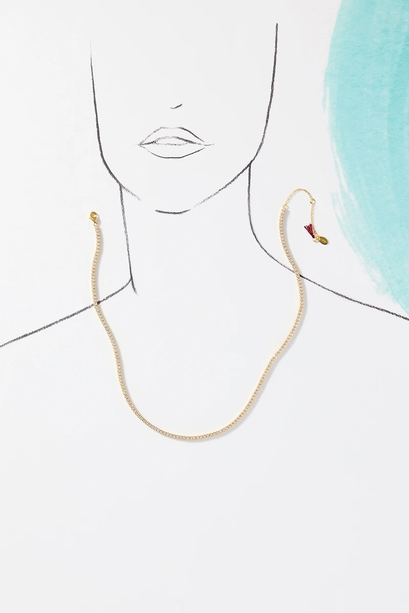 Shashi Classic Tennis Necklace