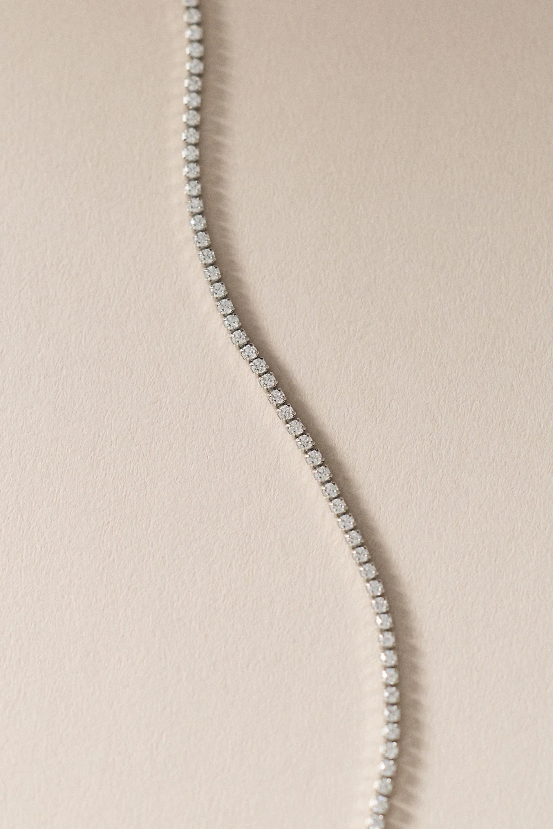 Shashi Micro Teeny Tiny Tennis Necklace