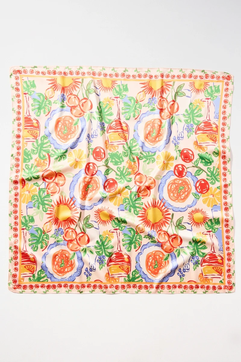 Summer Fruits Printed Hair Scarves