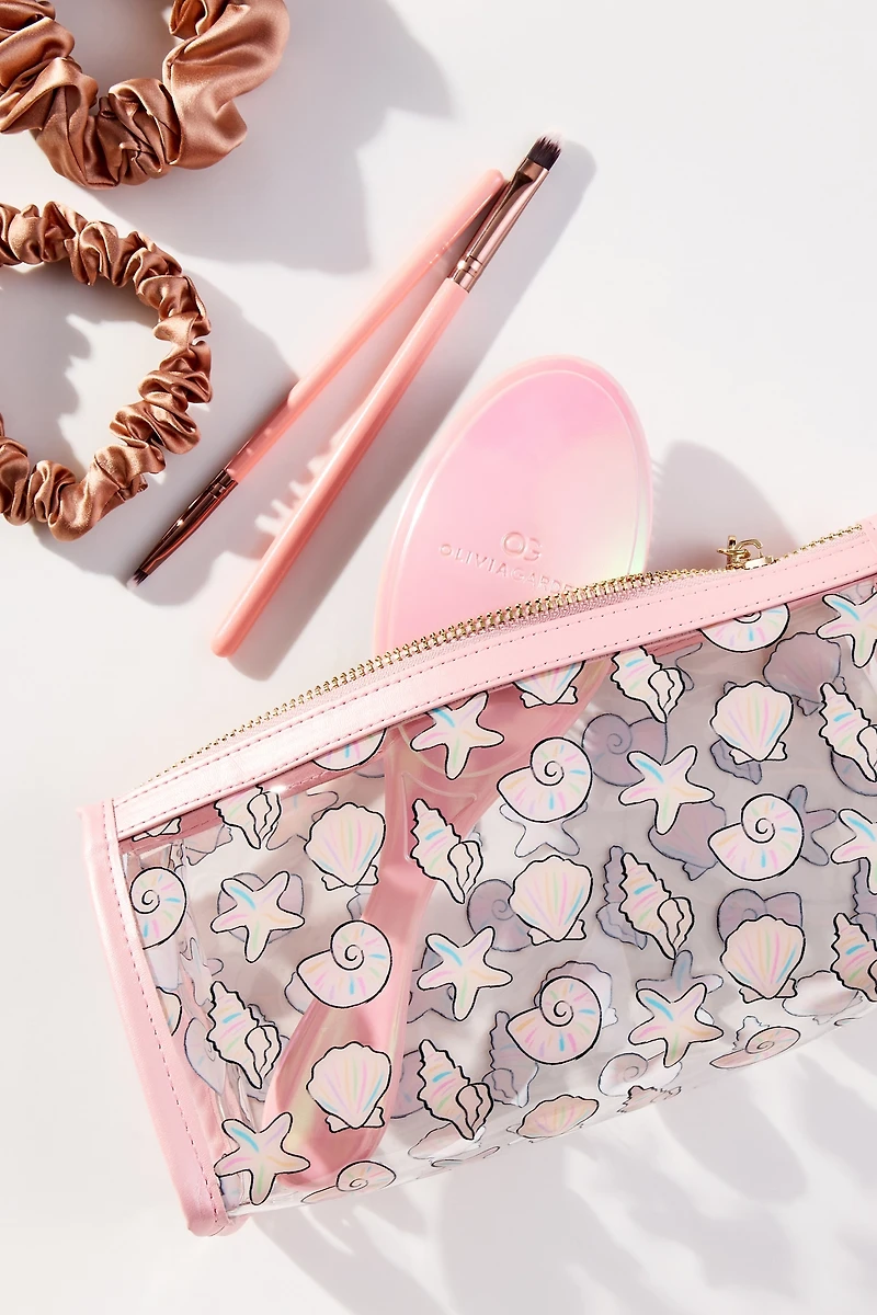 Frasier Sterling Shell Rectangle Makeup Bag