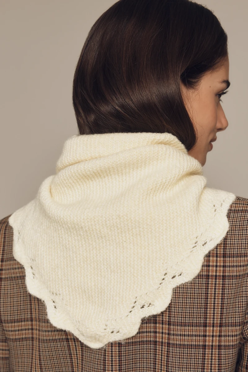Scalloped Triangle Scarf