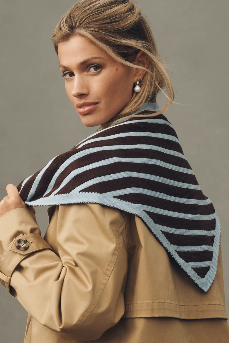 By Anthropologie Triangle Knit Scarf
