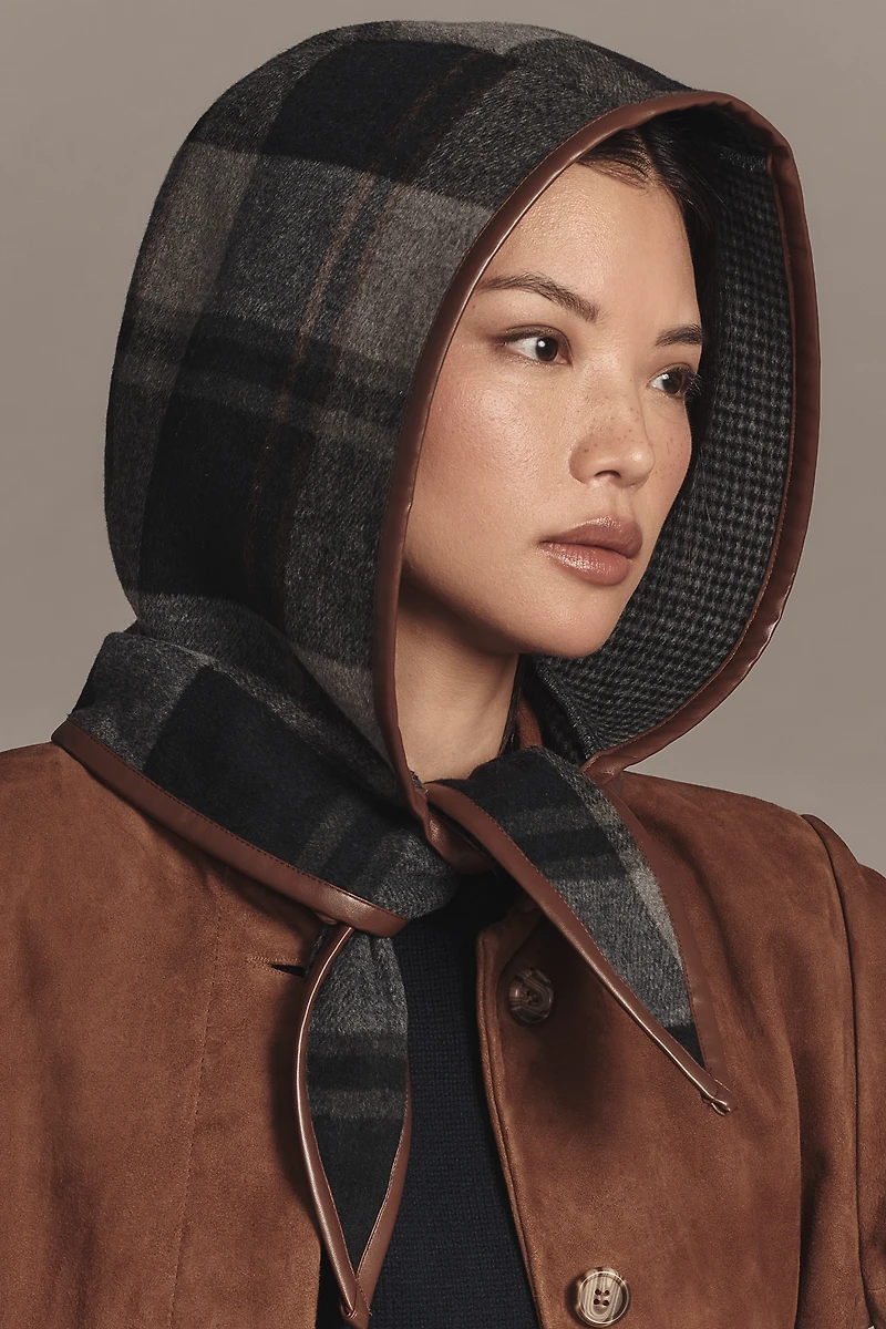 By Anthropologie Plaid Hood