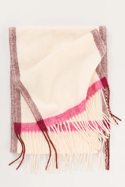 By Anthropologie Brushed Wool Fringe Scarf
