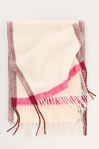 By Anthropologie Brushed Wool Fringe Scarf