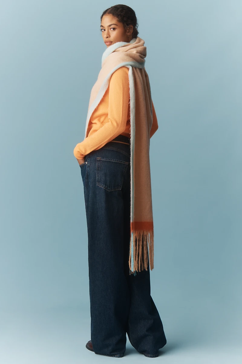 By Anthropologie Brushed Fringe Scarf