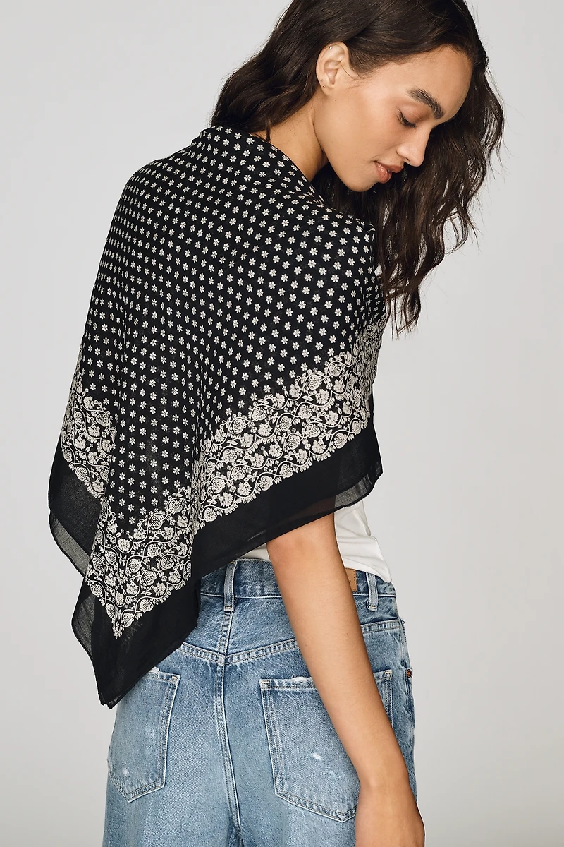 THE GREAT. 100% Cotton Big Bandana Scarf