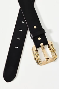 Multi Ring Accent Buckle Belt