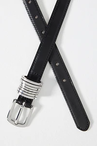 Skinny Multi-Keeper Leather Belt