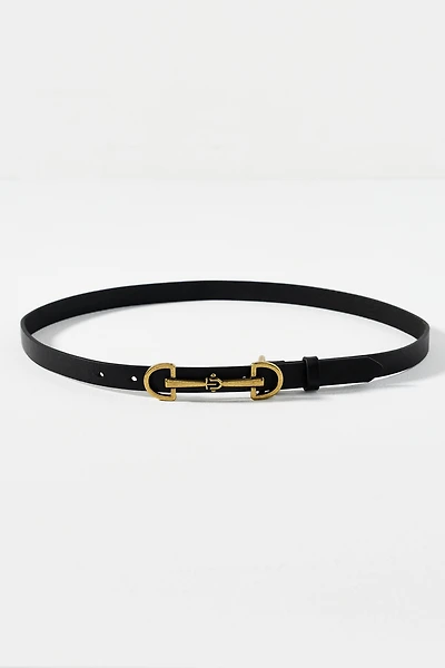 Skinny Horsebit Detail Belt