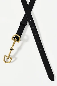 Skinny Horsebit Detail Belt