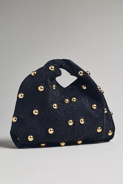 Studded Beaded Satchel Bag
