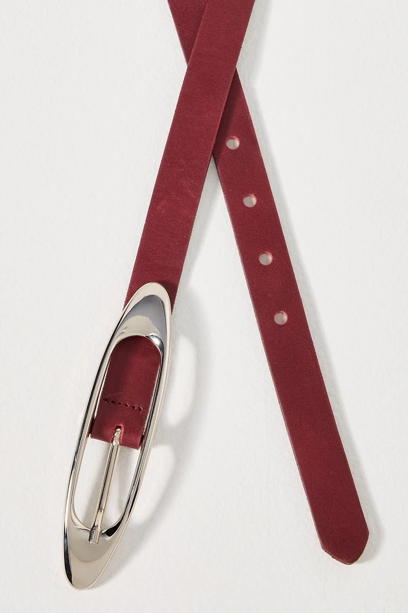 Streets Ahead Skinny Oval Buckle Belt