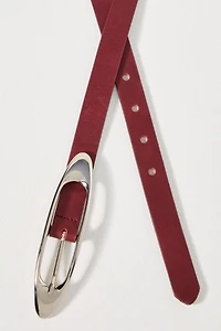 Streets Ahead Skinny Oval Buckle Belt