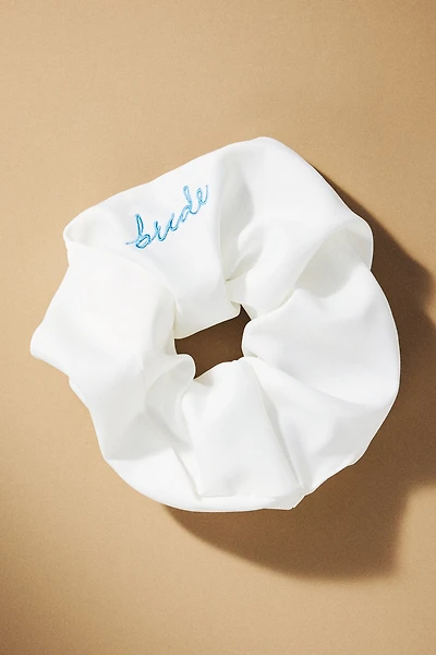 By Anthropologie Weddings Bride Satin Scrunchie