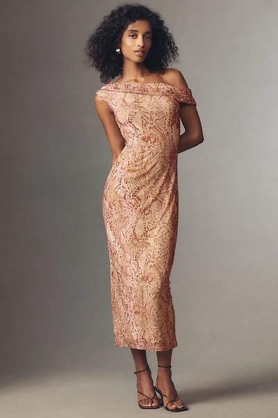 AFRM Holden Asymmetric One-Shoulder Midi Dress