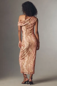 AFRM Holden Asymmetric One-Shoulder Midi Dress