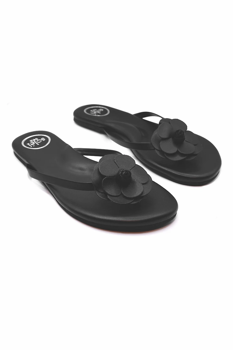 Solei Sea Valentina 3D Flower Thong Sandals