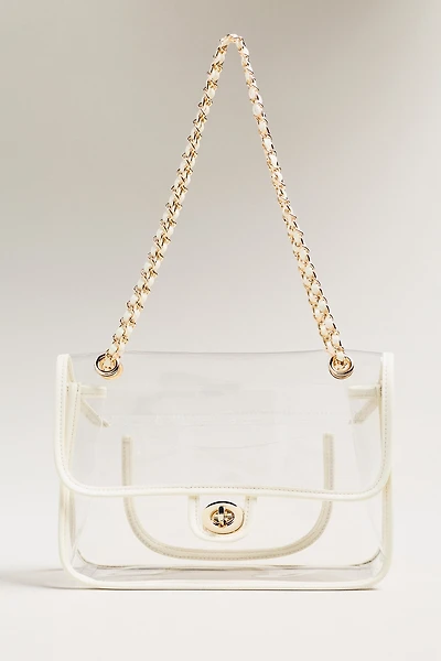 Clear Game Day Double-Strap Crossbody Bag