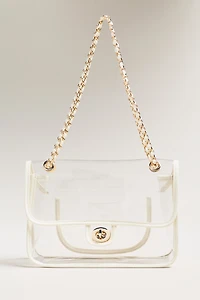 Clear Game Day Double-Strap Crossbody Bag