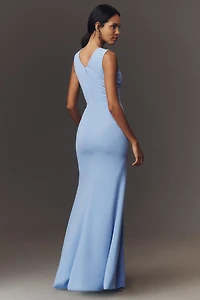 Dress The Population Sandra Crepe Maxi