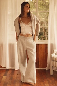 By Anthropologie Weddings Bride Embroidered Sweatpants