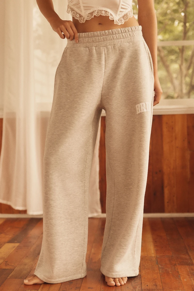 By Anthropologie Weddings Bride Embroidered Sweatpants