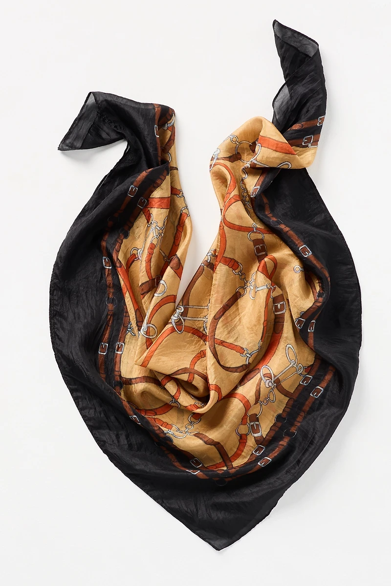 By Anthropologie Printed Silk Scarf