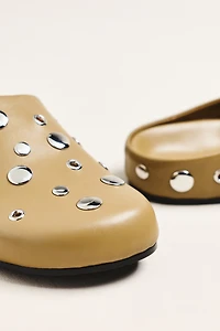 Lola Cruz Studded Clog Mules