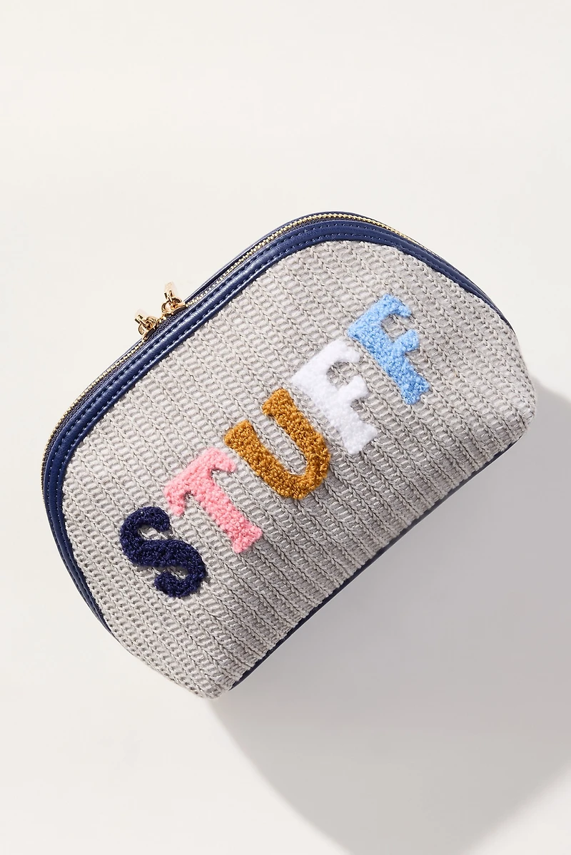 Shiraleah Stuff Knit Zip Pouch 