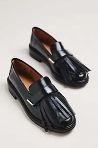 Flattered Carter Leather Fringe Loafers