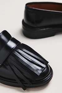 Flattered Carter Leather Fringe Loafers