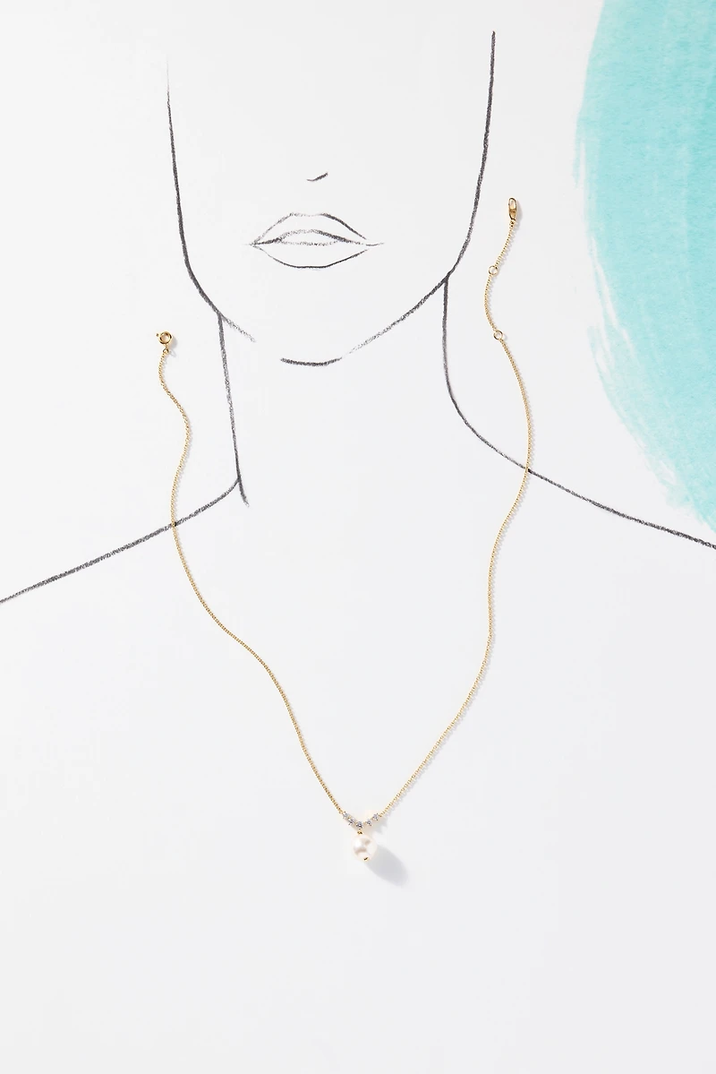 NADRI Venus Pearl Drop Necklace