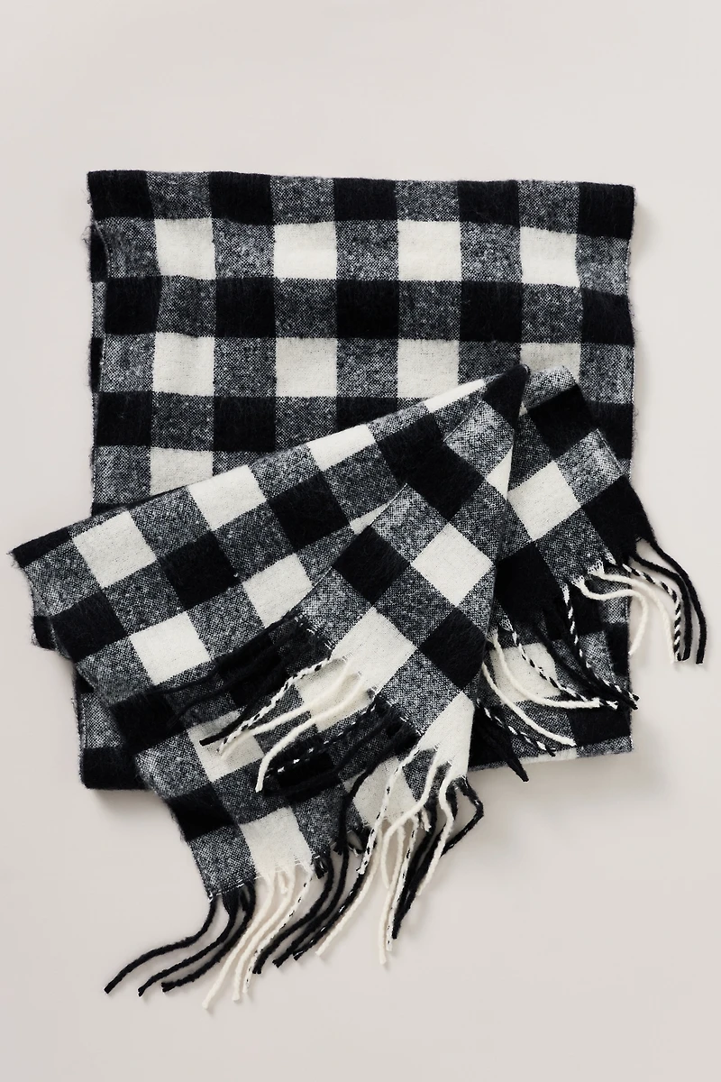 Maeve Brushed Gingham Scarf