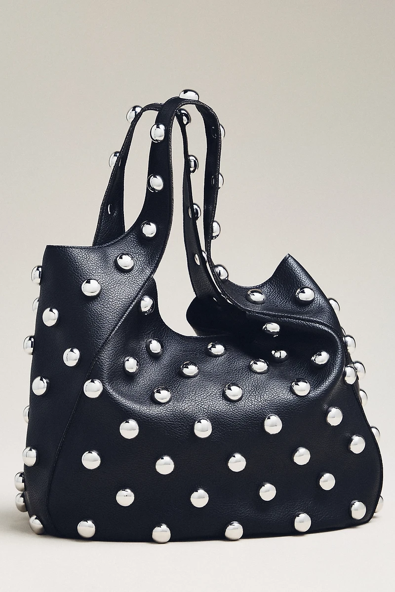The Sonia Medium Slouchy Studded Tote Bag
